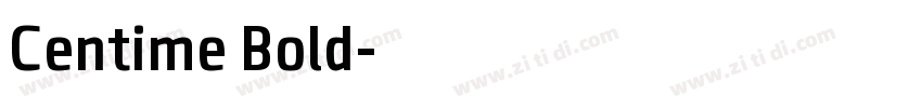Centime Bold字体转换